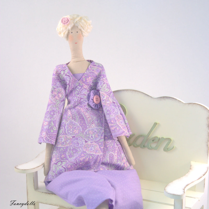 Art Cloth Doll Emma For Home Decor